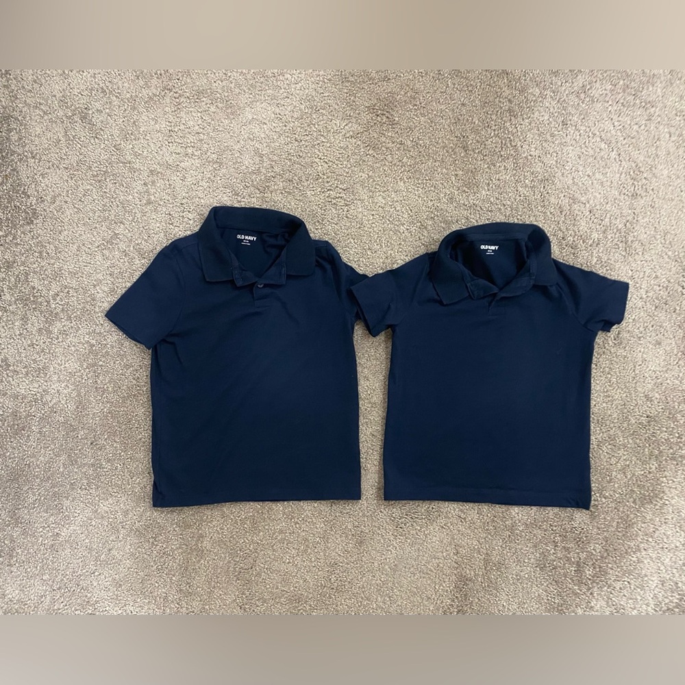 Boys Old Navy Jersey Uniform Navy Blue Shirts size XS (5)